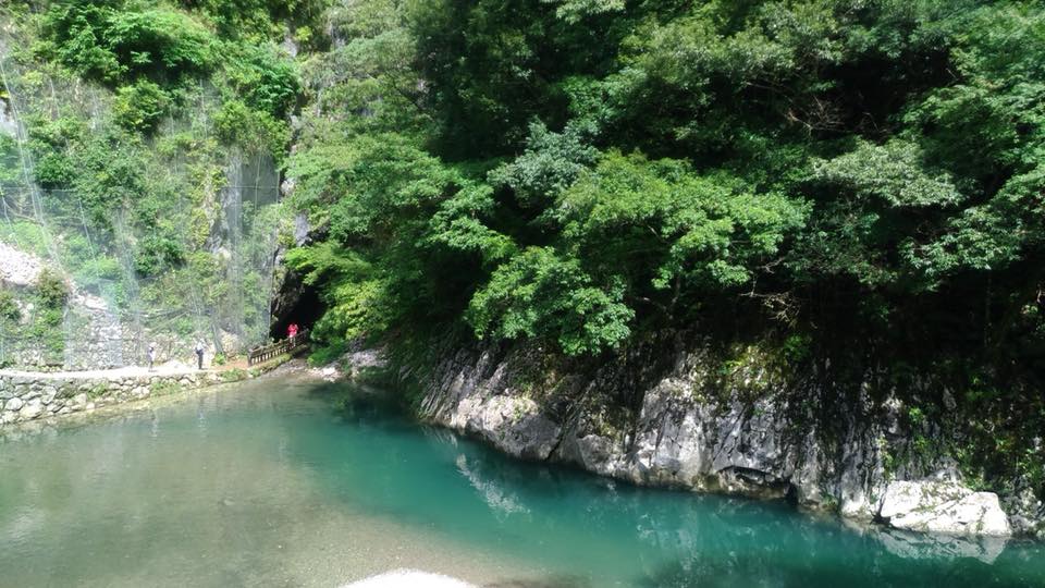 園内を流れる清流五木小川